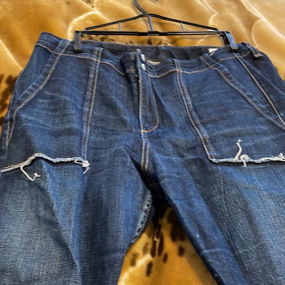 Rag &Bone Denny High Rise Skinny Cropped Dark Wash Ankle Jeans size 30 - Picture 4 of 9